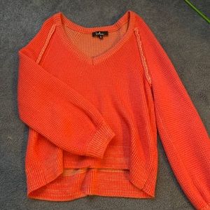 Lulus coral knit sweater